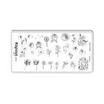 3 Kapous Professional Nails Пластина для стемпинга, Flower 2  ,