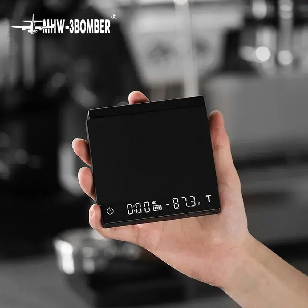 Весы электронные с таймером для заваривания кофе MHW-3BOMBER Cube 2.0 Mini