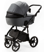 Детская коляска Adamex Nola Deluxe 2 в 1 N-SA32 (СЕРАЯ КОЖА)