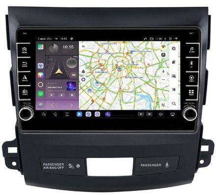 Магнитола для Mitsubishi Outlander XL, Peugeot 4007, Citroen C-Crosser - Carmedia OL-9636 (кнопки и крутилки) Android 13, TS20, 6+128Гб, CarPlay, 4G SIM-слот