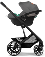 Коляска Cybex Balios S Lux BLK complete Aton S2 Lava Grey Base One 4 в 1 Moon Black с дождевиками