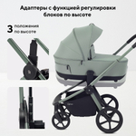 Детская коляска Rant Flex Therm Soft 3 в 1 с автокреслом Miro Black Forest Green