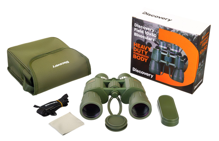 Бинокль Levenhuk Discovery Field 10x50