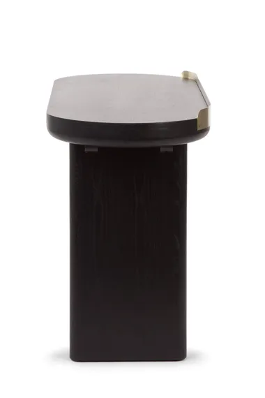 Письменный стол с ящиком Salmon 128х50 см, черный