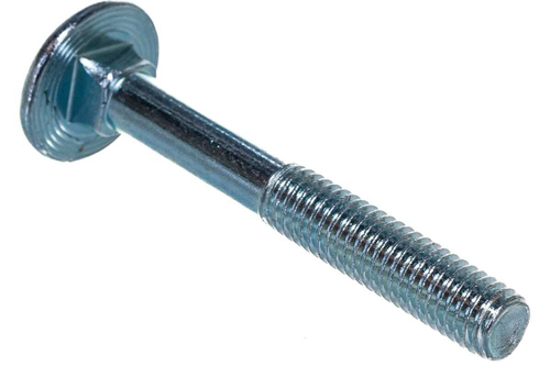 БОЛТ МЕБЕЛЬНЫЙ СТРОЙБАТ DIN 603  8X 60 (БЕЛЫЙ ЦИНК 20 ШТ)