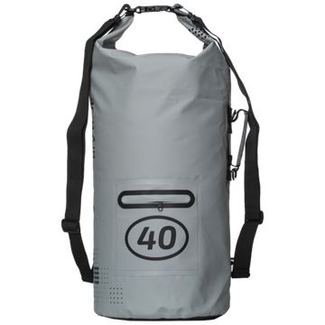 Гермомешок 40 литров серый с лямкой  и карманом Marlin Dry Tube 40 L