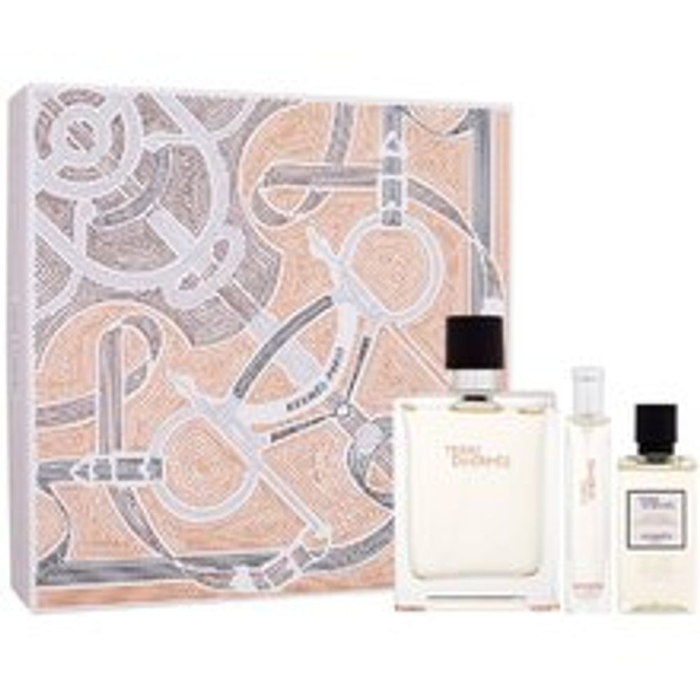 Terre d'Hermes Gift set EDT 100 ml, miniature EDT 15 ml and shower gel 40 ml 100ml