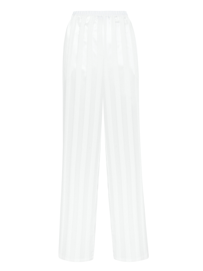 Шелковые брюки прямого кроя