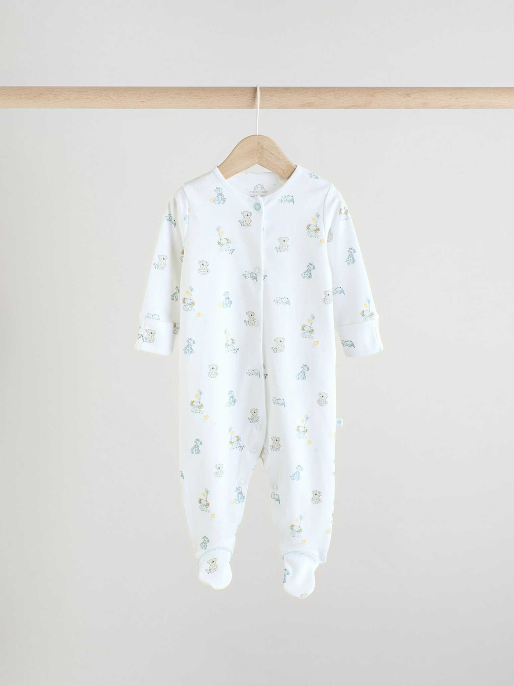 Комбинезон / Cлип для малышей Next E19-565, 3 шт., Белый, Голубой