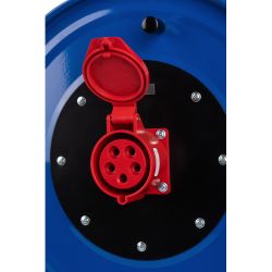 Удлинитель силовой ЭРА IND380-RM-1e-5x4-30m-IP44 на 380В на катушке 1 розетка CEE 5P 30м КГ 5х4 32A IP44