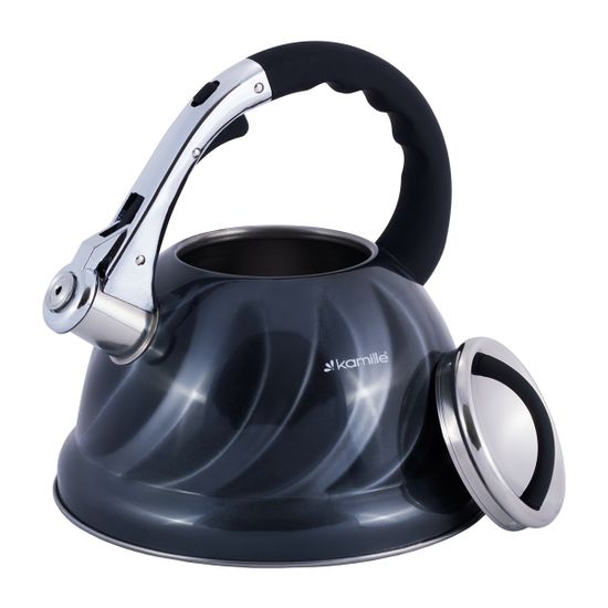 Чайник 3 л. из нержавеющей стали со свистком Kamille KM-0690N