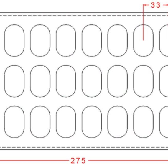 602 | Форма для шоколадных изделий (275*175 мм)