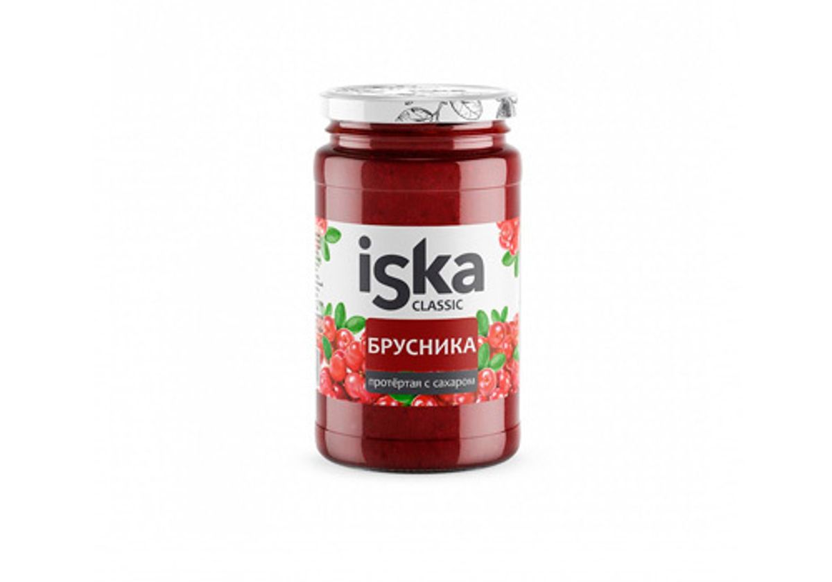 Брусника протертая с сахаром Iska, 420г