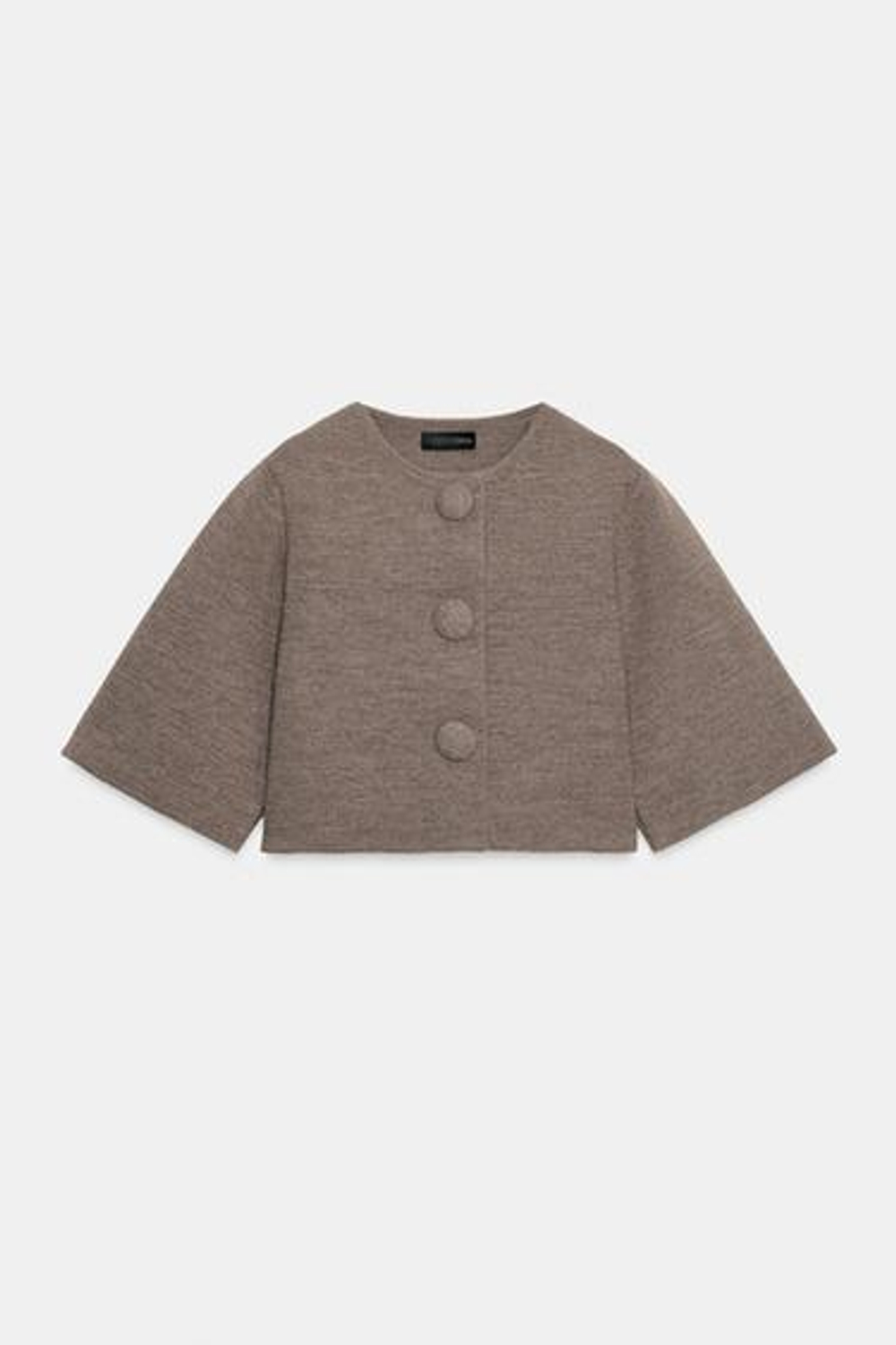 Короткая вязаная кофта - ZARA