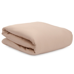 Комплект постельного белья из сатина светло-коричневого цвета из коллекции essential, 150х200 см