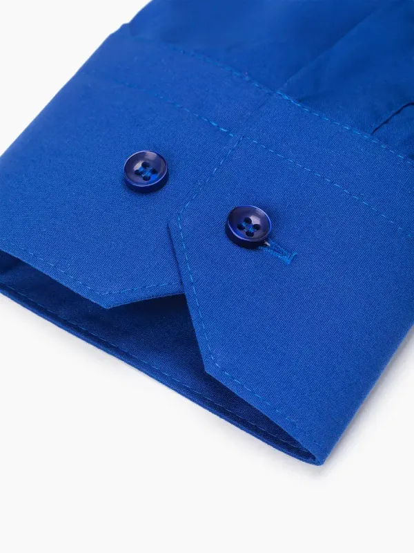 Рубашка на высокий рост LONG SLIM FIT с длинным рукавом, синяя