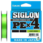 Шнур SunLine Siglon PEx4 150m 0.8 0.153mm 6.0kg 12lb Light Green