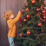 Шары ёлочные 6 шт., 8 см, "Trio", пластик, КРАСНЫЕ (глянец, матовый, глиттер), ЗОЛОТАЯ СКАЗКА, 590873