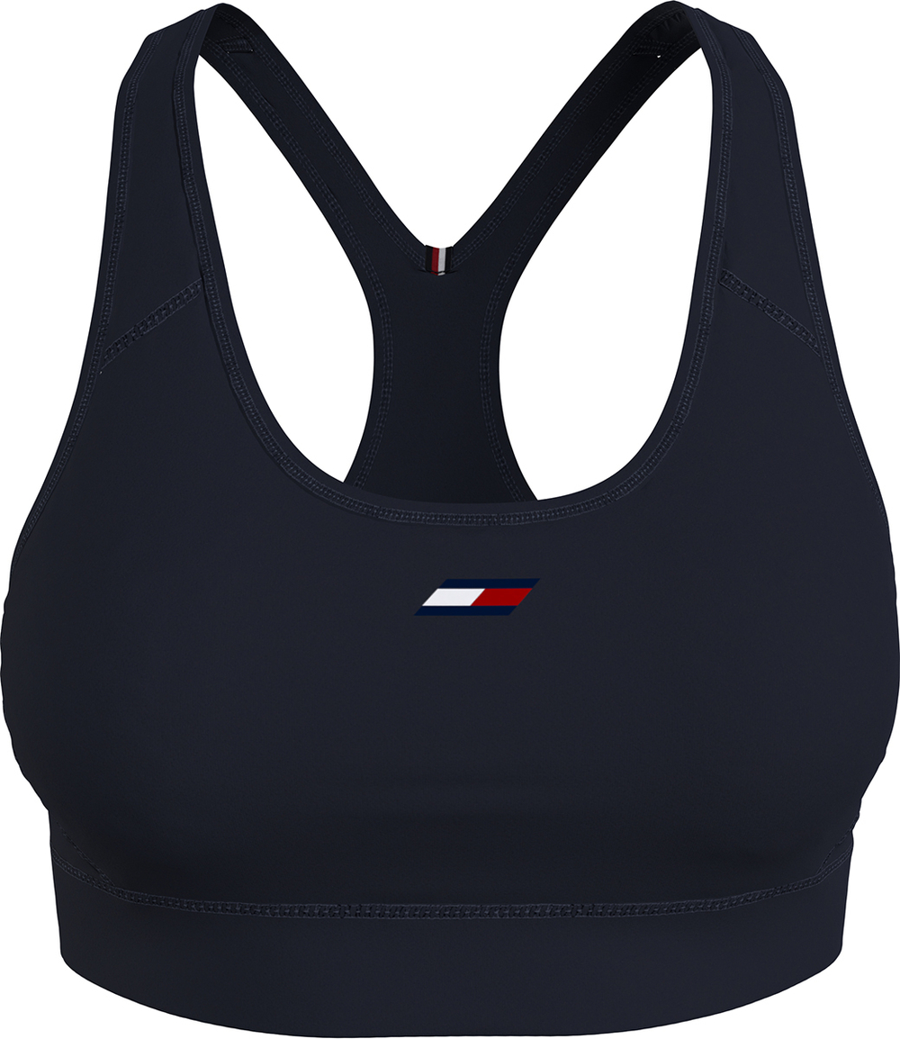 ТОП теннисный Tommy Hilfiger Mid Intensity Essent Bra - Бирюзовый