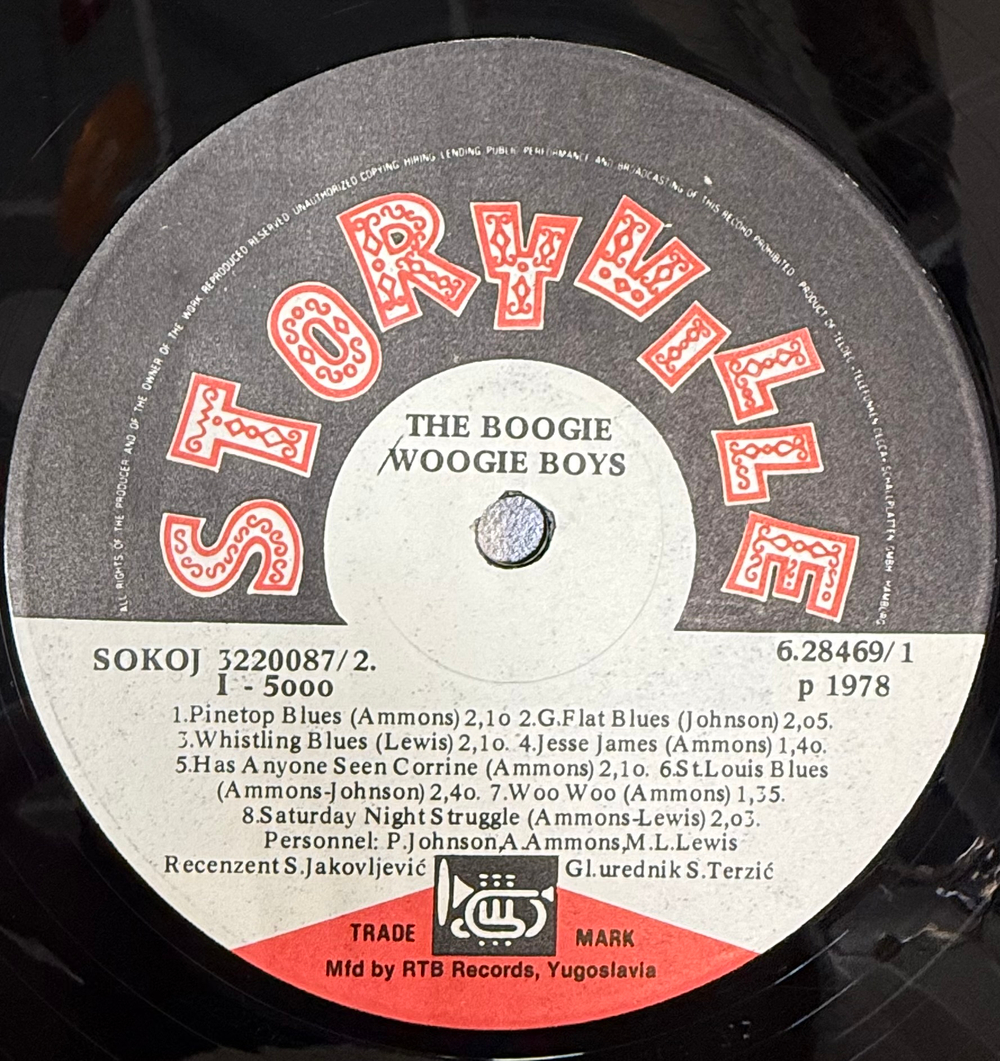 Виниловая пластинка The Boogie Woogie Boys – The Boogie Woogie Boys LP