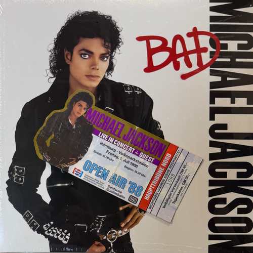 Michael Jackson - Bad (Европа 2022г.) + билет на концерт 01.07.1988г.