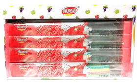 Жевательный мармелад  Цветные Полоски со вкусом клубники 12 гр