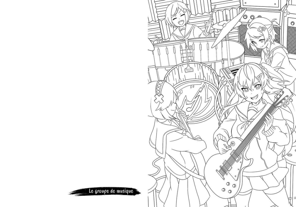 Hachette  раскраска по номерам  L'art du coloriage manga