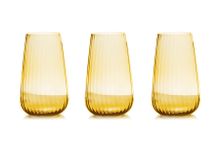 Набор из 6-ти хрустальных стаканов для воды LR-014, 570 мл, янтарный