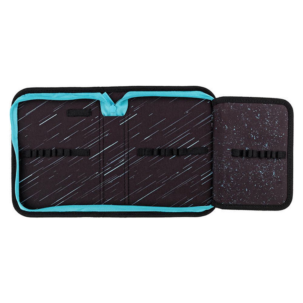 Пенал 1 отделение 200*140*40 Berlingo Shark, откидная планка, полиэстер