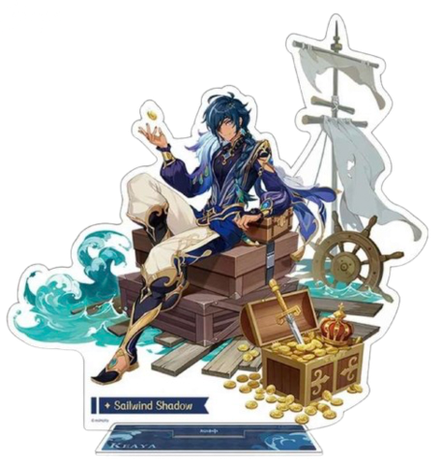 Акриловая фигурка Genshin Impact Teyvat Style Blossoming Starlight Sailwind Shadow