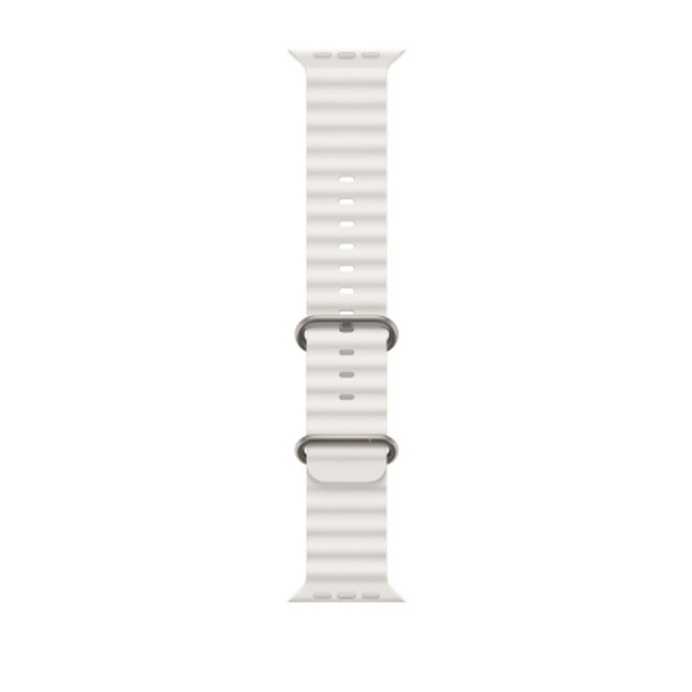 Apple Watch Ultra 49mm Titanium Case with White Ocean Band