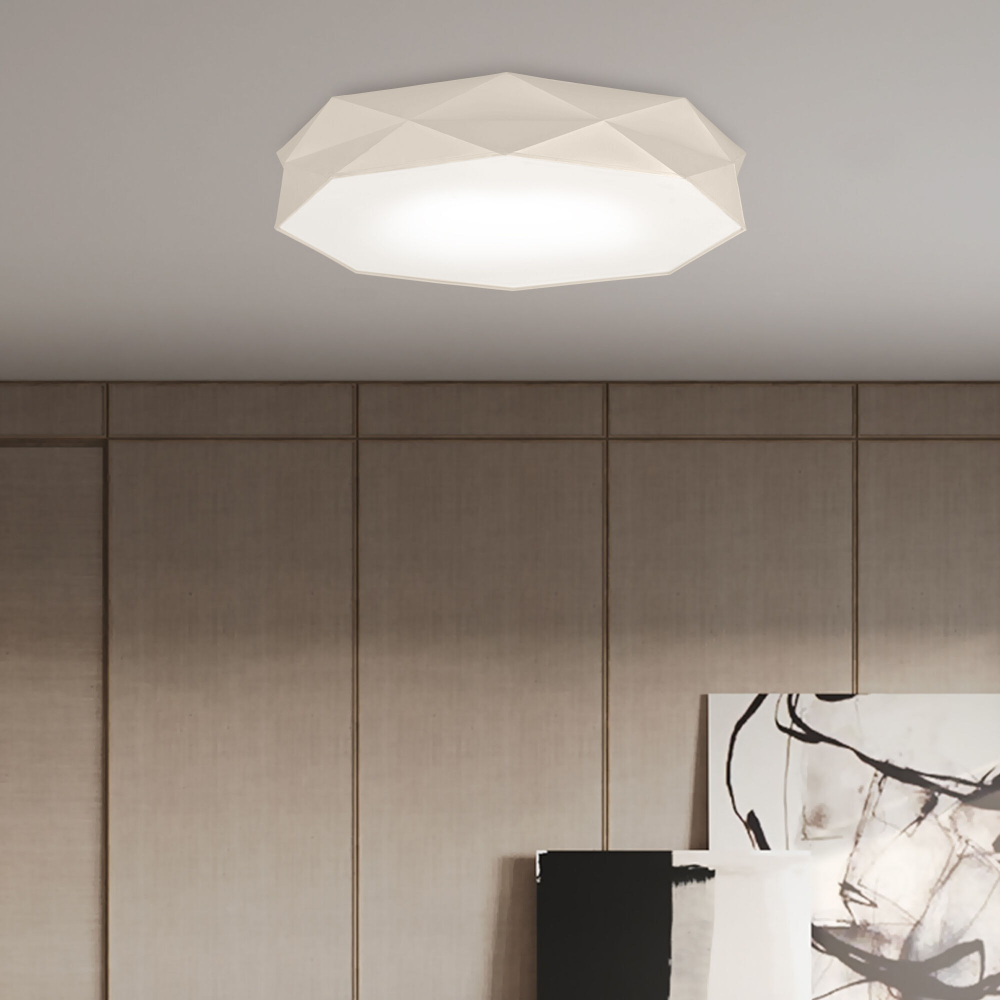 Потолочный светильник с тканевым абажуром 4225 Kantoor White