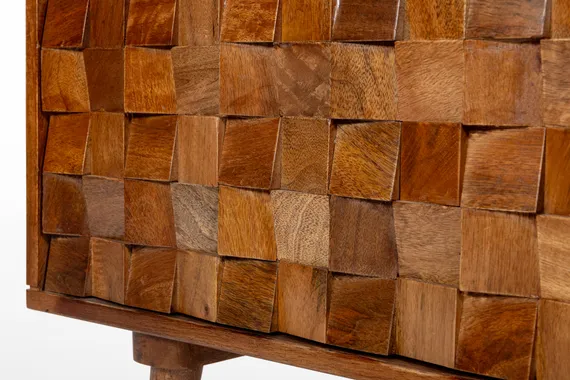 Тумба под ТВ Brick из дерева манго, 115х50 см