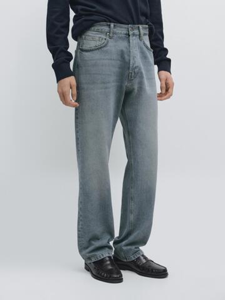 Massimo Dutti Джинсы прямого кроя, индиго