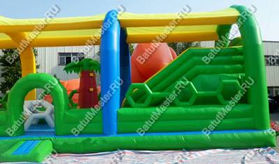Надувной батут "Весёлая плантация" 12*5*6 м