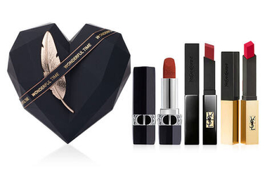 Набор декоративной косметики Dior Blazing Blue Gold Brand New Lipstick Set Velour Natural Long-Lasting 3 Pack