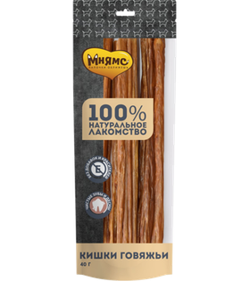Мнямс Лакомство для собак Кишки говяжьи 40гр.
