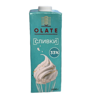 Сливки для взбивания 33% Olate 1 л