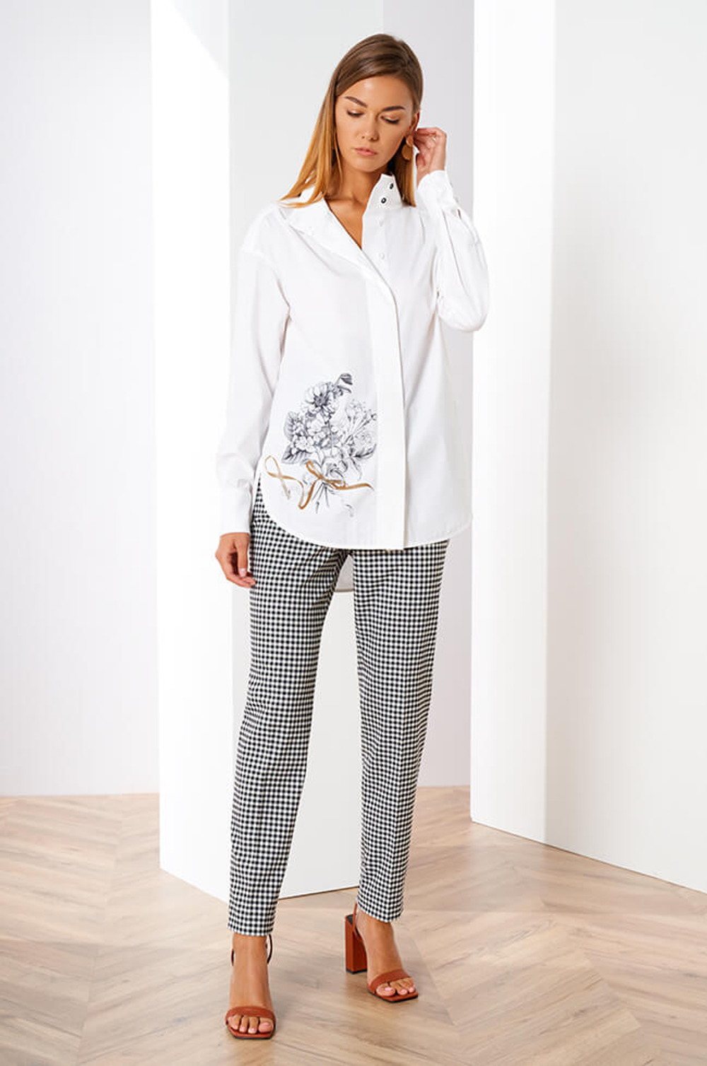 22346 Блузка женская (белый)