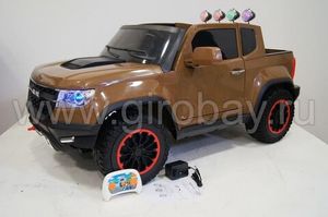 Детский электромобиль River Toys Chevrolet X111XX коричневый