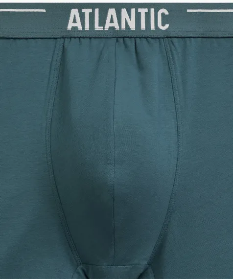 Трусы мужские боксеры (5шт) Atlantic 5SMH-004, хлопок, морской + бирюзово-зеленый + черный + серый меланж + темно-голубой