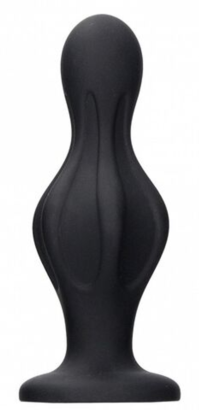 Черная анальная пробка Magic Butt Plug - 11,3 см. (Цвет: черный)
