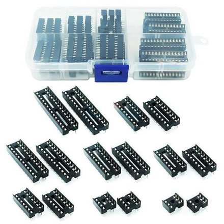 Набор SCS панелек для dip микросхем (8 видов) - 66 шт