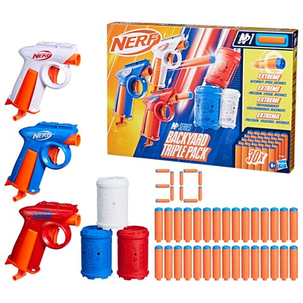 Hasbro G1804 — Nerf N Series Backyard Triple Pack Набор из 3 бластеров со стрелами G1804