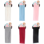 Повязка на голову «Britney Room», однотонная, цвет черный, серый, пудровый, голубой, бодовый, белый), 20*7см