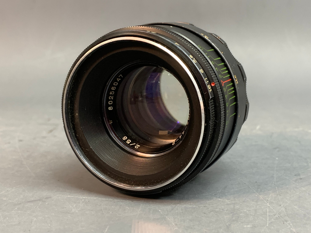 Helios-44-2 царапины на передней линзе