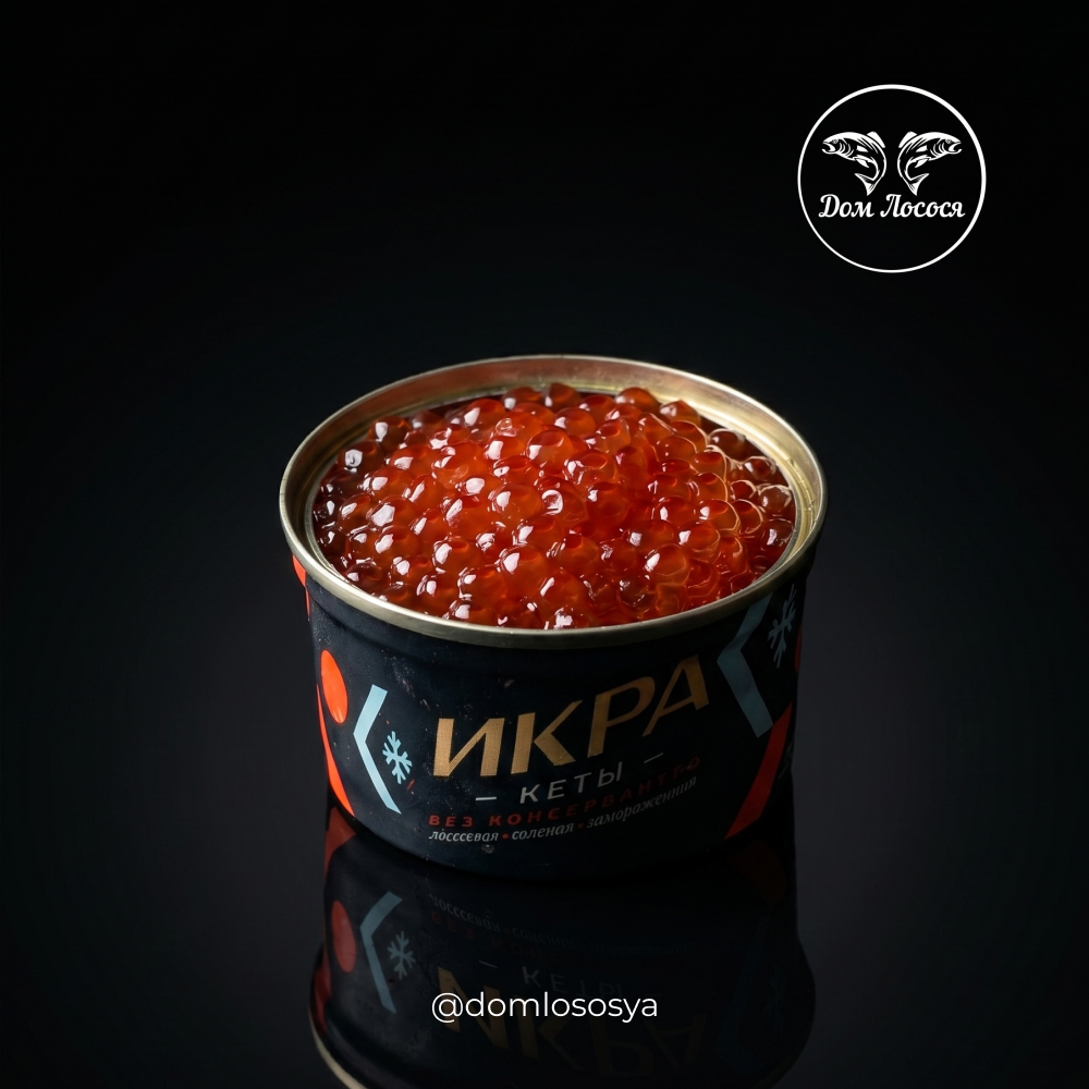 Икра кеты заморож, ж/б, 125г, Укинский