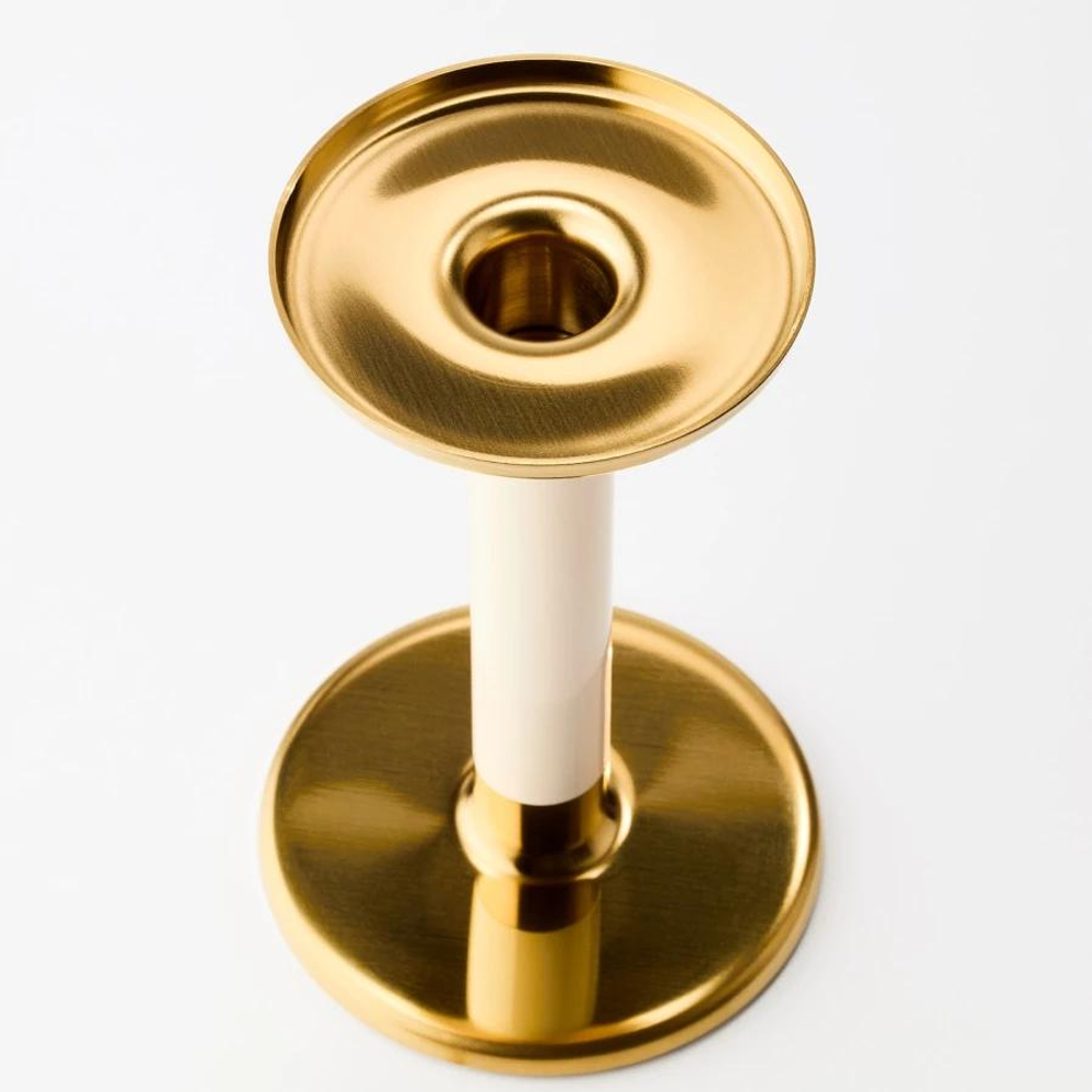 ГЛИТТРИГ GLITTRIG Набор подсвечников 3 шт, золото