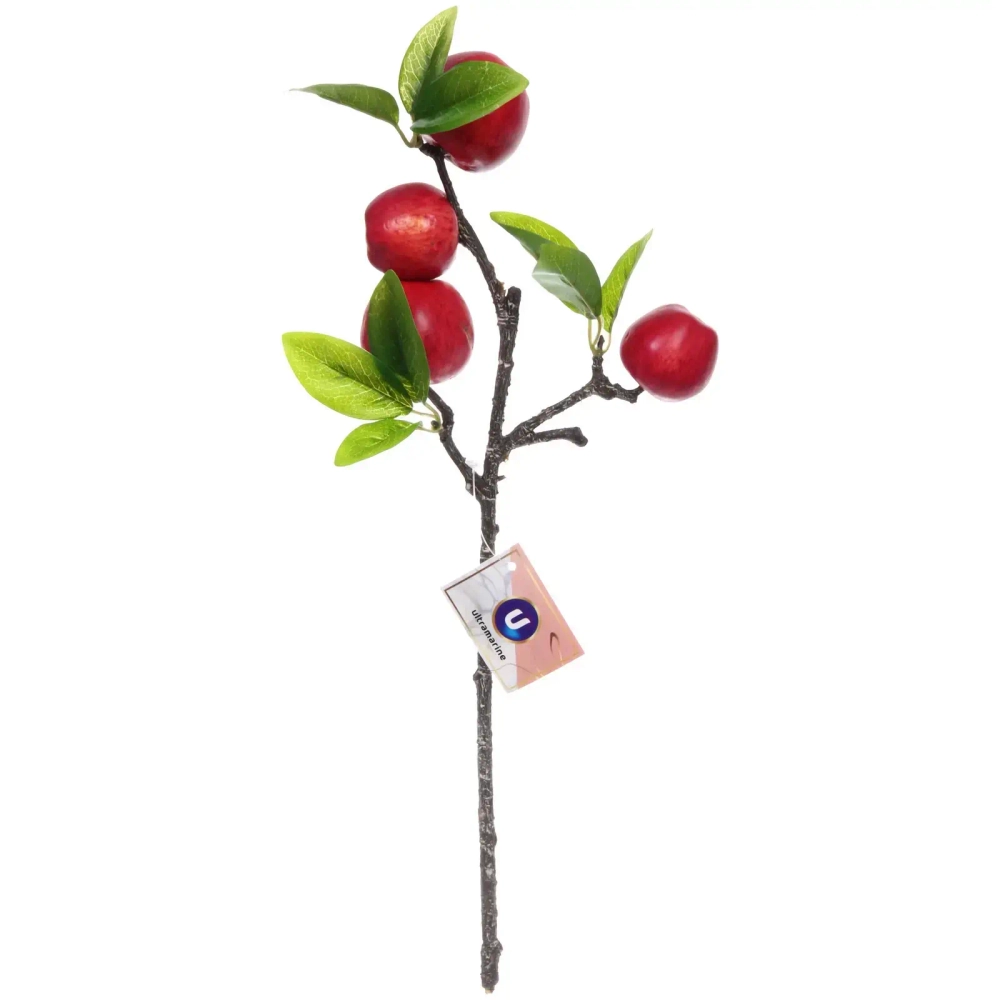 Муляж «Ветка яблоки красные» 40см