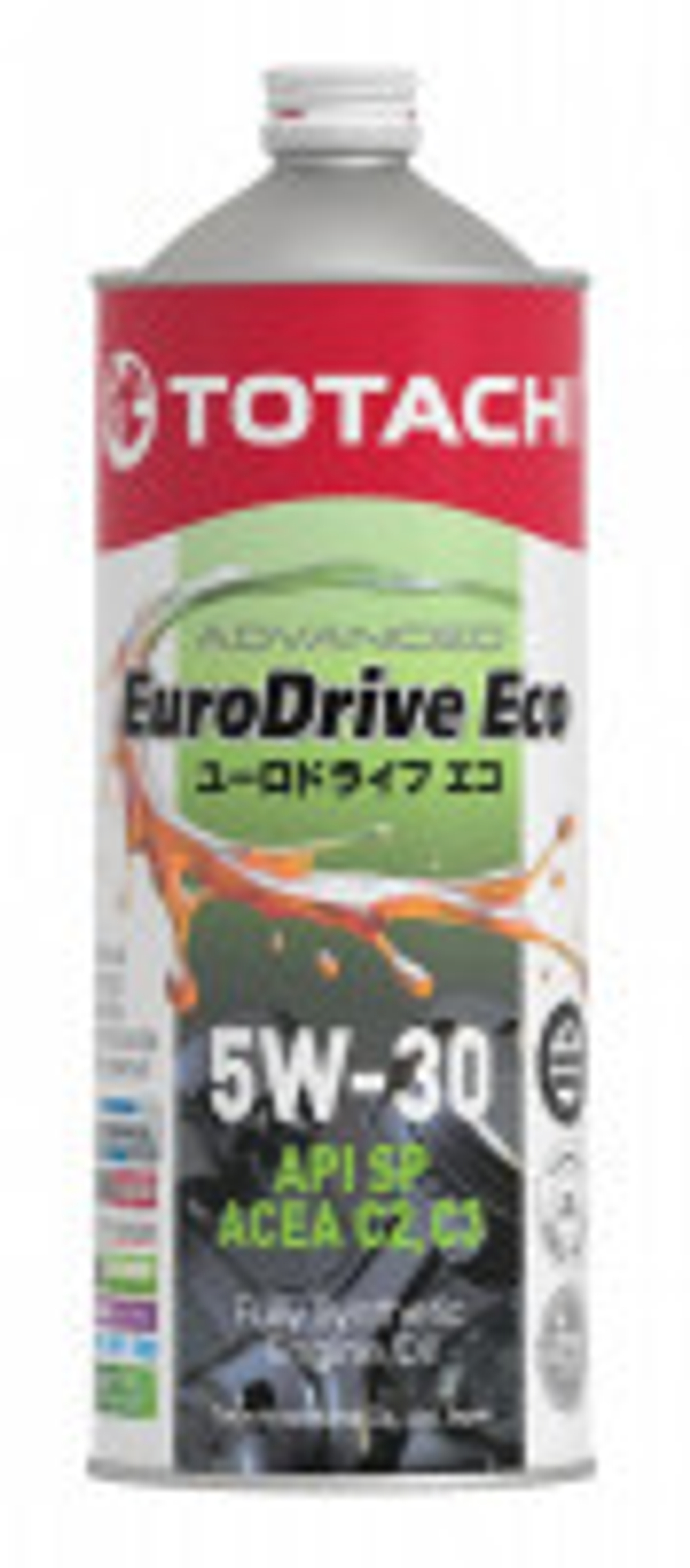 Моторное масло TOTACHI  EuroDrive Eco Fully Synthetic  SAE 5W-30  API SP, ACEA C2/C3, ILSAC GF-6A      1л